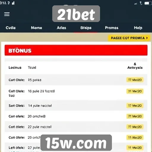 Comparativo de bônus e promoções oferecidos pela 21bet