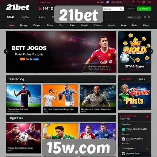Análise das funcionalidades do site de jogos 21bet